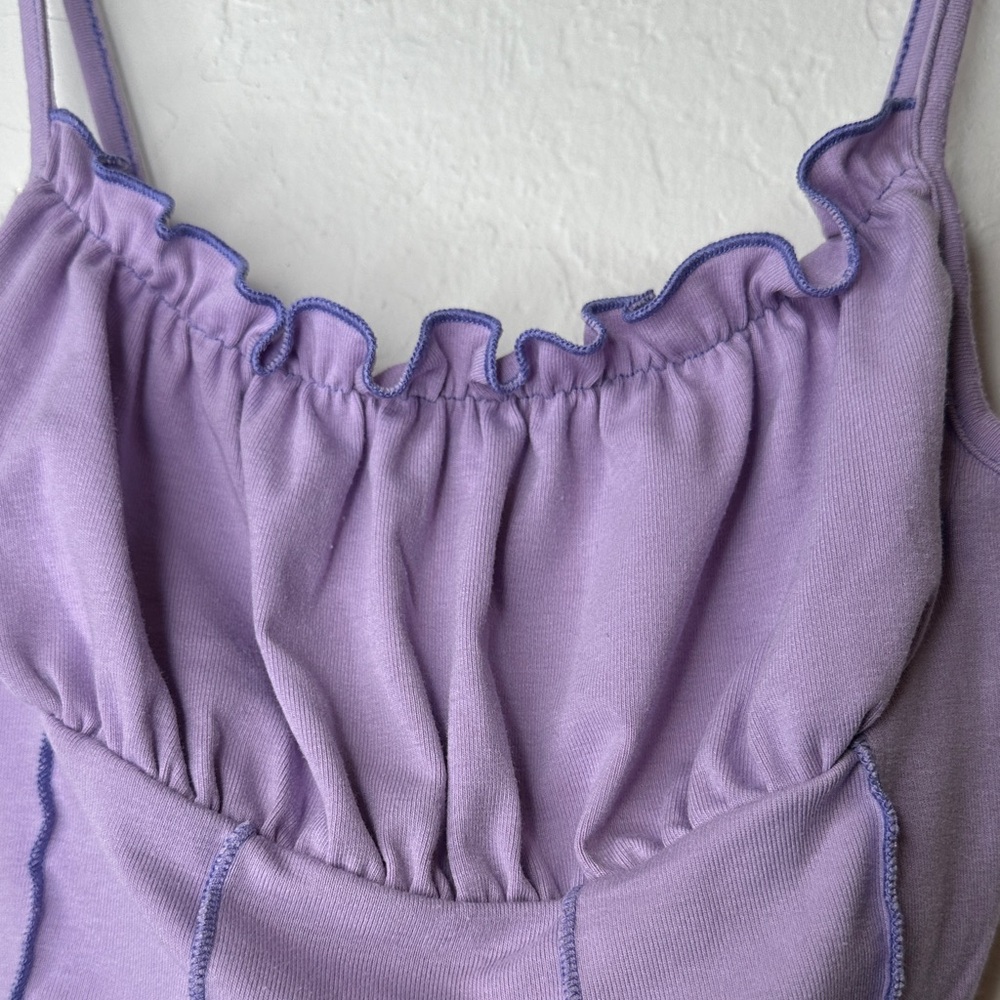 Chic Lavender Ruffled Camisole Size Small - Picture 6 of 12